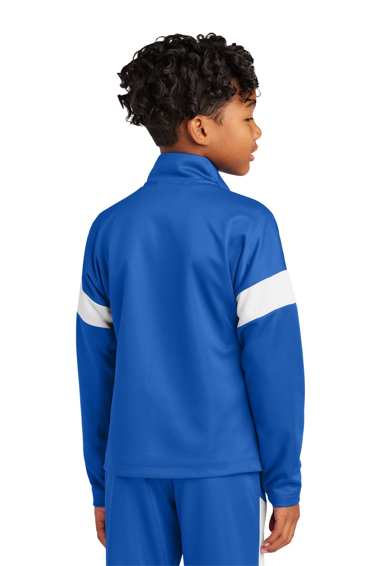 Custom Embroidered Sport-Tek Youth Travel Full-Zip Jacket YST800,True Royal/ White