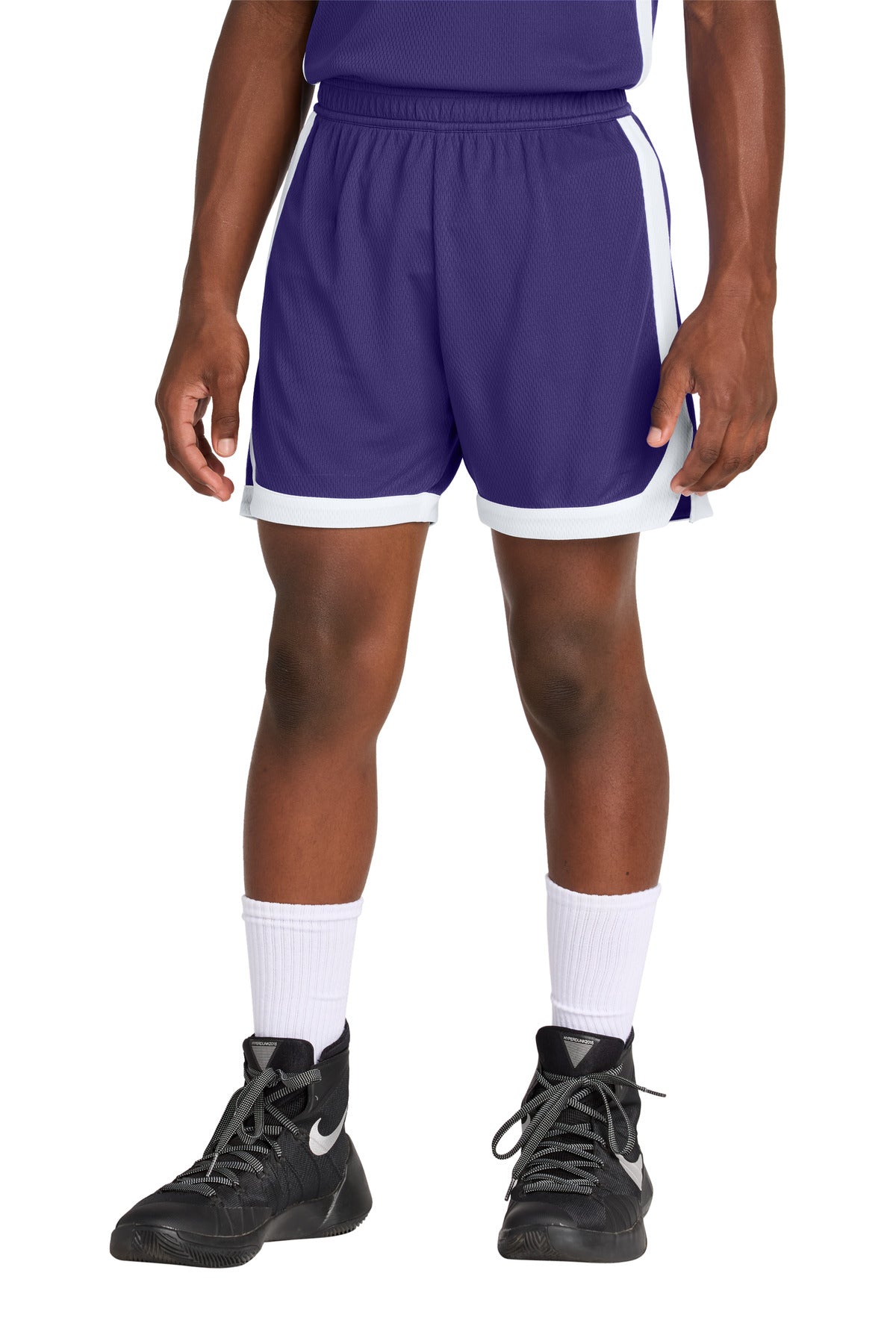 Custom Embroidered Sport-Tek Activewear in Purple/ White