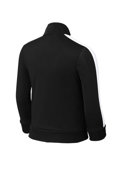 Sport-Tek  Youth Tricot Sleeve Stripe Track Jacket. YST94