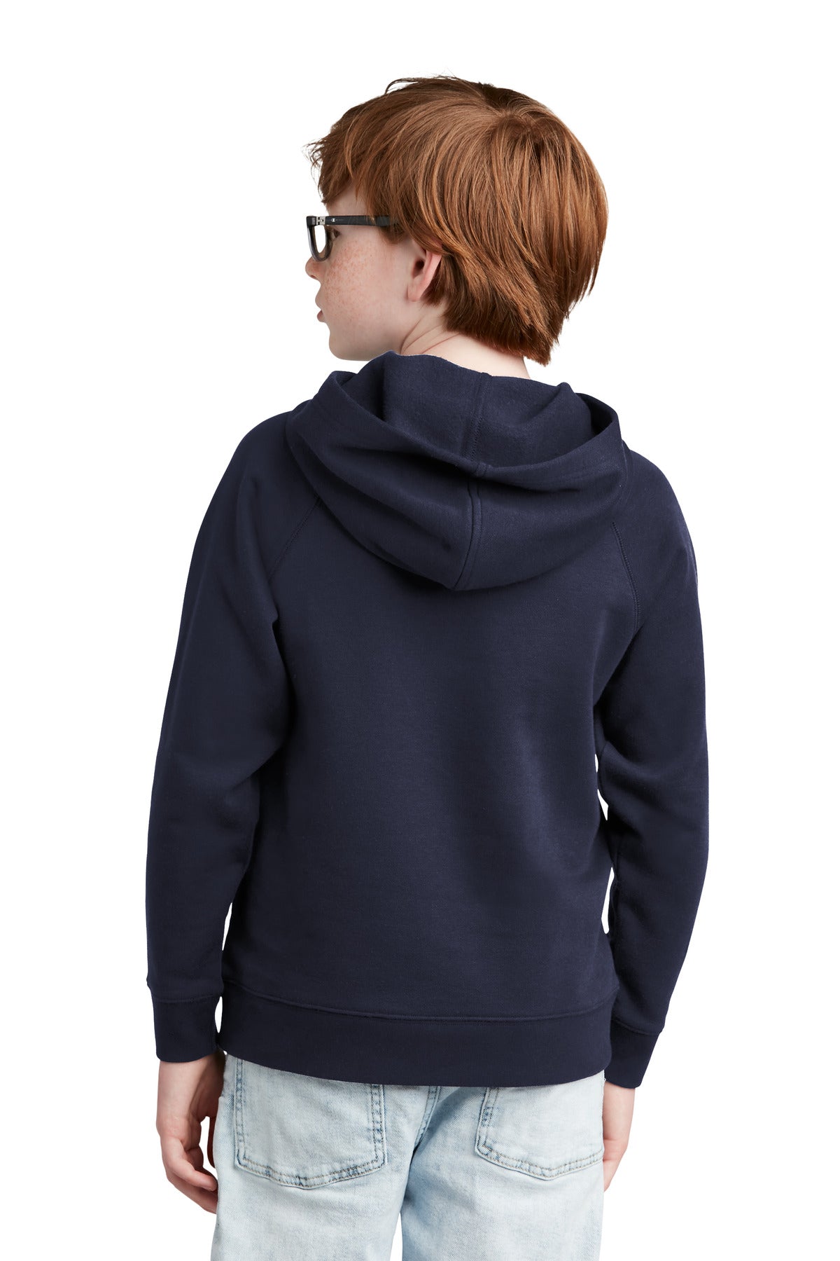 Custom Embroidered Sport-Tek Youth Drive Fleece Pullover Hoodie YSTF200,True Navy