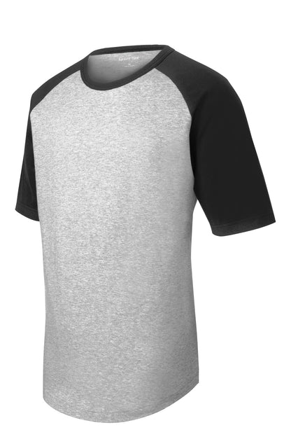 Sport-Tek Youth Short Sleeve Colorblock Raglan Jersey. YT201