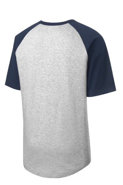 Sport-Tek Youth Short Sleeve Colorblock Raglan Jersey. YT201