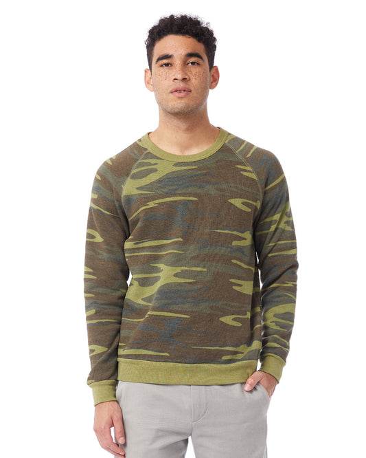 Alternative Unisex Champ Eco-Fleece Solid Sweatshirt AA9575 CAMO