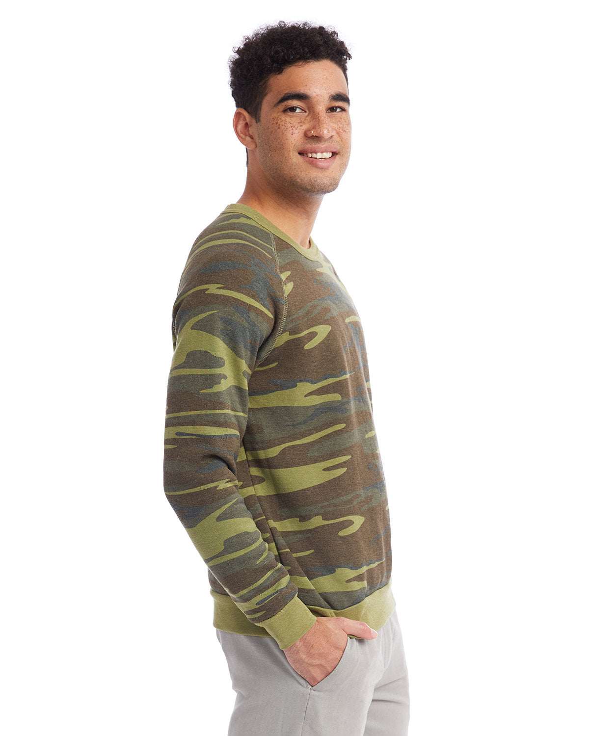 Alternative Unisex Champ Eco-Fleece Solid Sweatshirt AA9575 CAMO