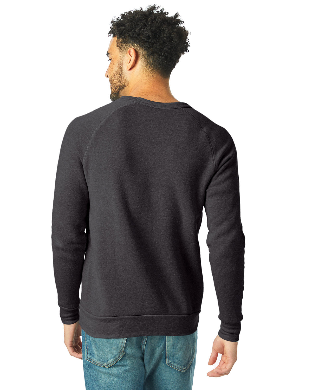 Alternative Unisex Champ Eco-Fleece Solid Sweatshirt AA9575 ECO TRUE BLACK