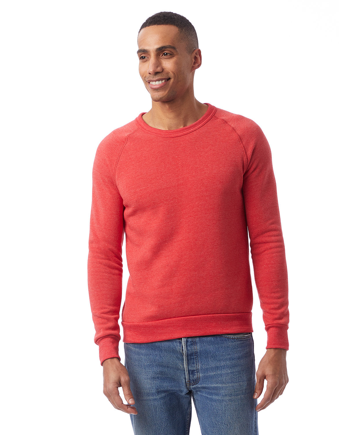 Alternative Unisex Champ Eco-Fleece Solid Sweatshirt AA9575 ECO TRUE RED