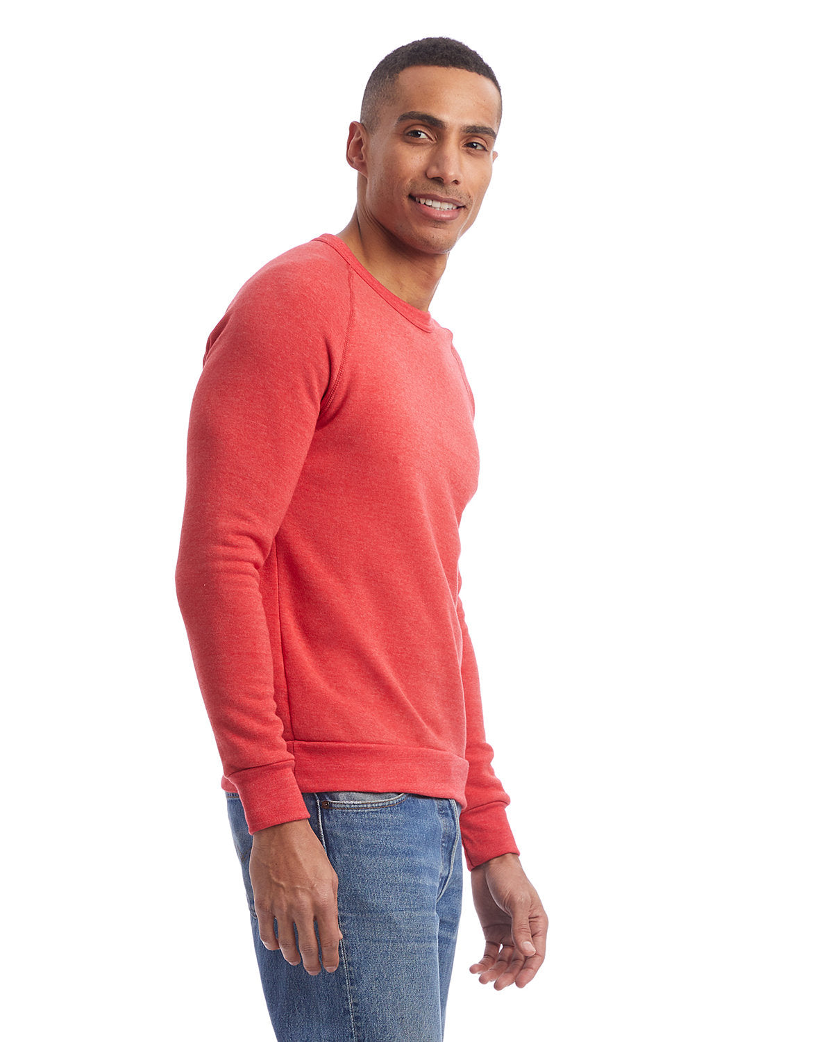 Alternative Unisex Champ Eco-Fleece Solid Sweatshirt AA9575 ECO TRUE RED