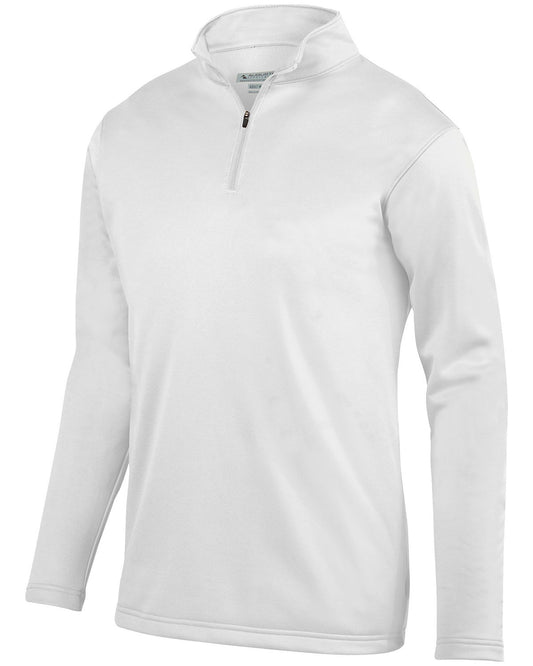 Augusta Sportswear Adult Wicking Fleece Quarter-Zip Pullover AG5507 WHITE