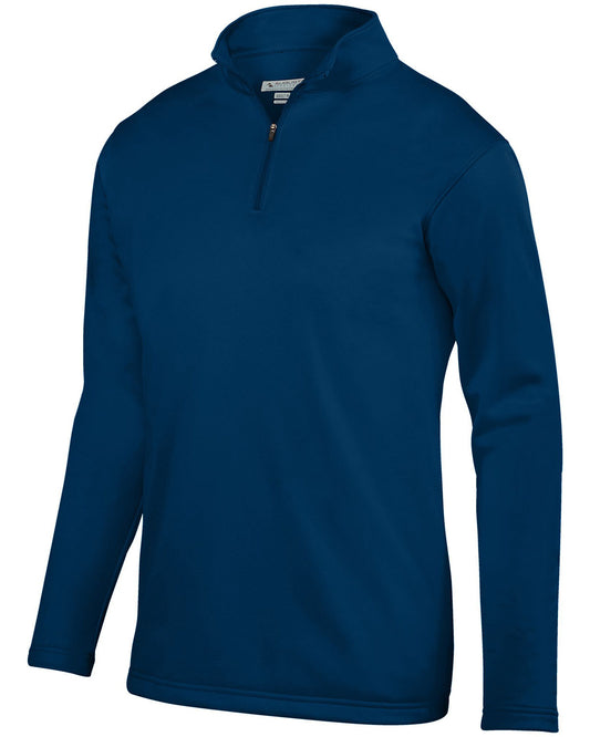 Augusta Sportswear Adult Wicking Fleece Quarter-Zip Pullover AG5507 NAVY