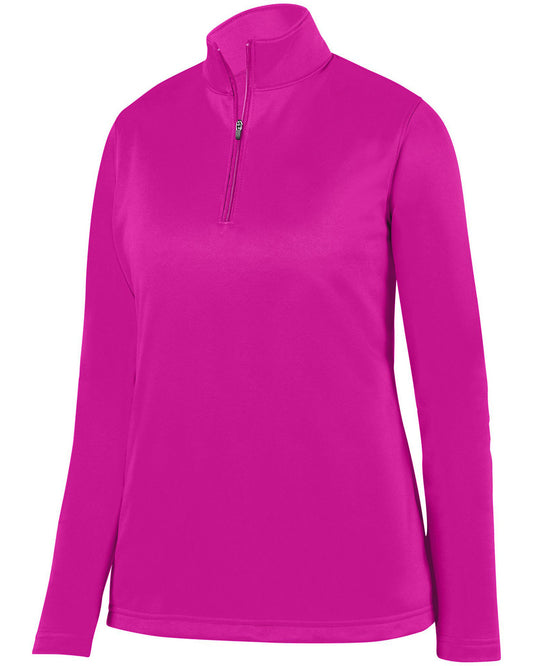 Augusta Sportswear Ladies' Wicking Fleece Quarter-Zip Pullover AG5509 POWER PINK