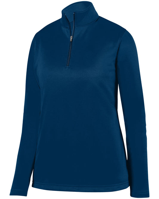 Augusta Sportswear Ladies' Wicking Fleece Quarter-Zip Pullover AG5509 NAVY