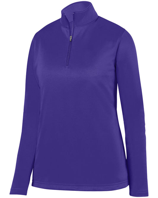 Augusta Sportswear Ladies' Wicking Fleece Quarter-Zip Pullover AG5509 PURPLE