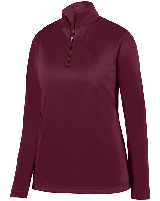 Augusta Sportswear Ladies' Wicking Fleece Quarter-Zip Pullover AG5509 MAROON