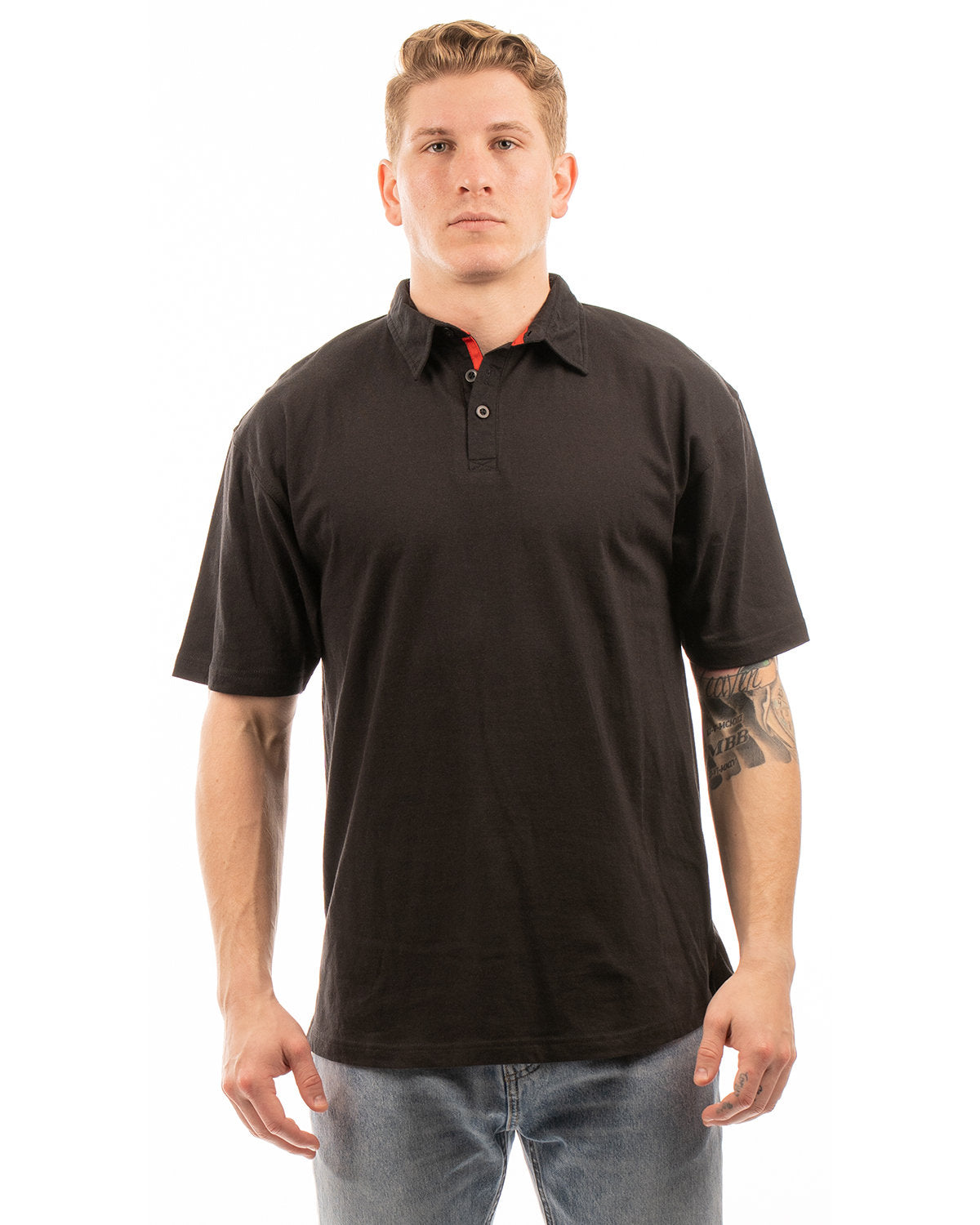 Burnside Men's Fader Jersey Polo B0800