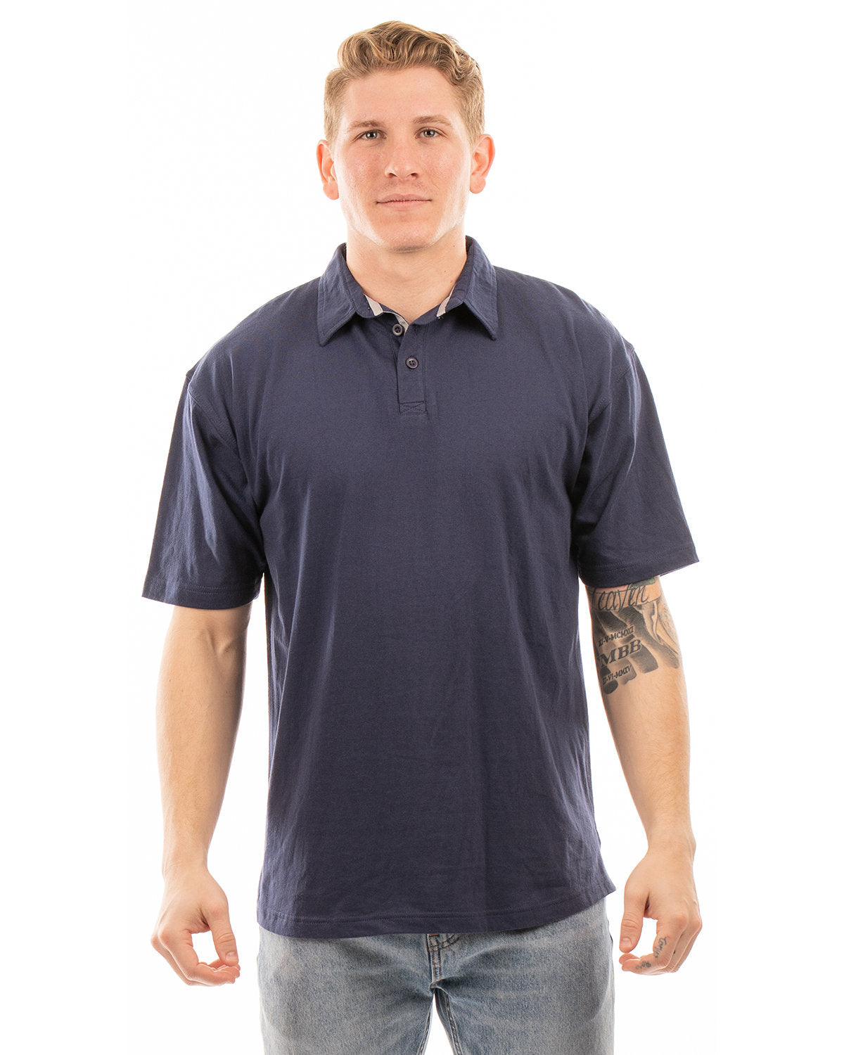 Burnside Men's Fader Jersey Polo B0800