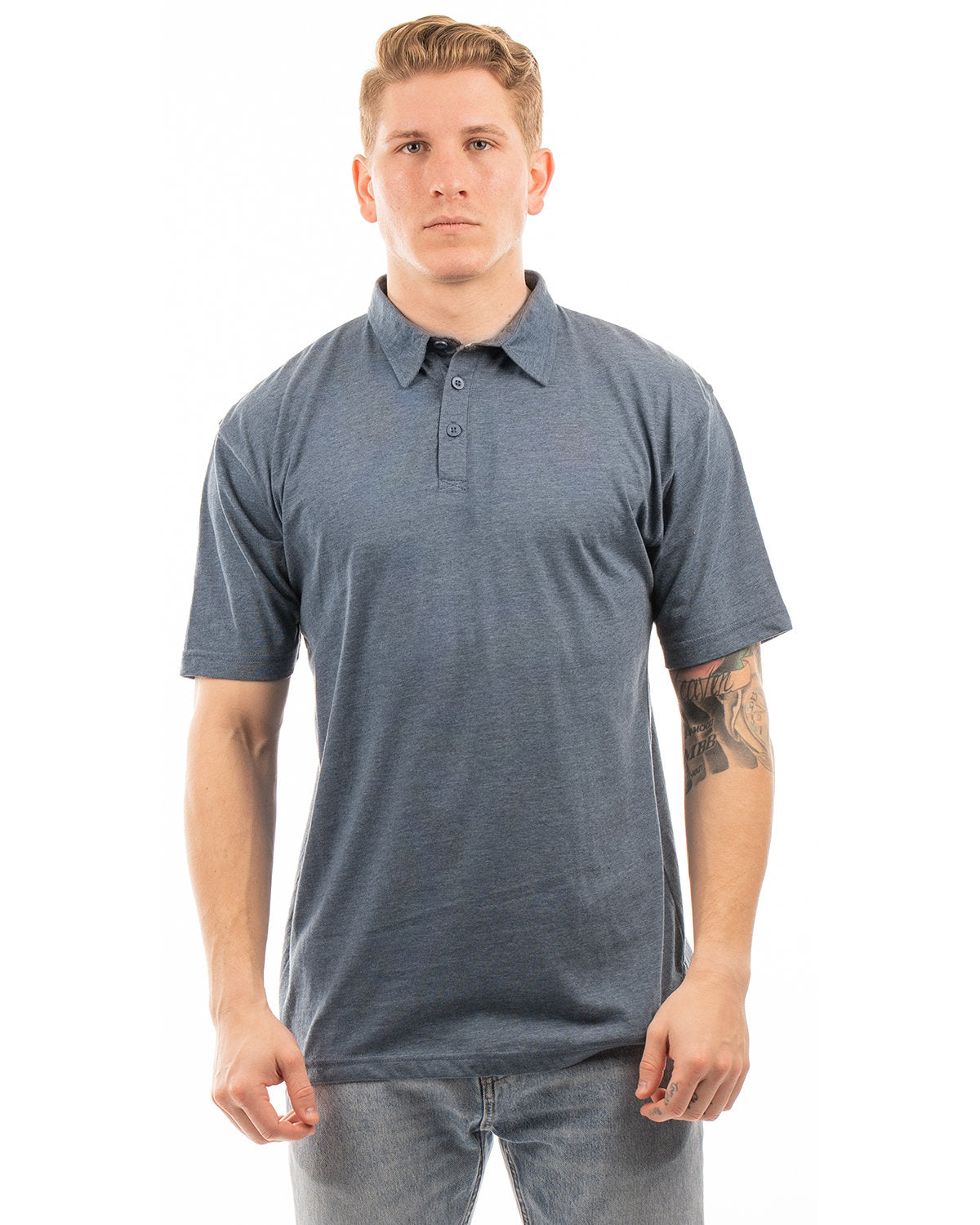 Burnside Men's Fader Jersey Polo B0800