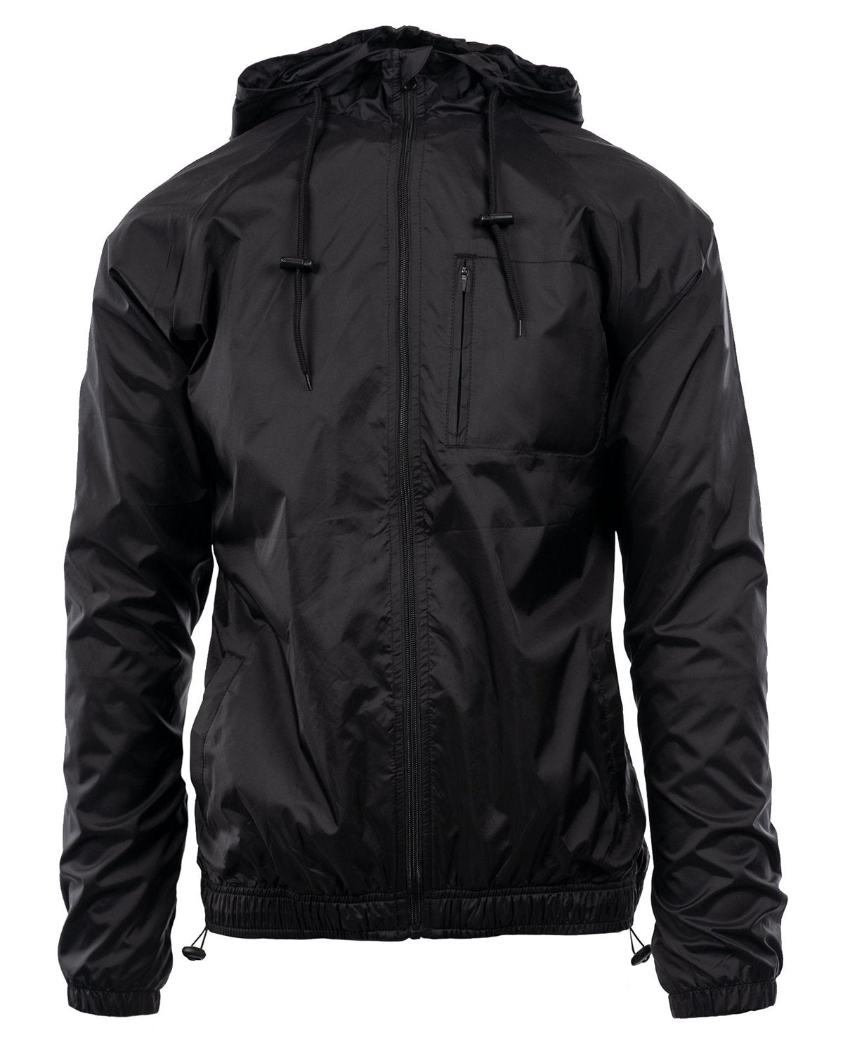 Burnside Men's Nylon Hooded Coaches Jacket B9728