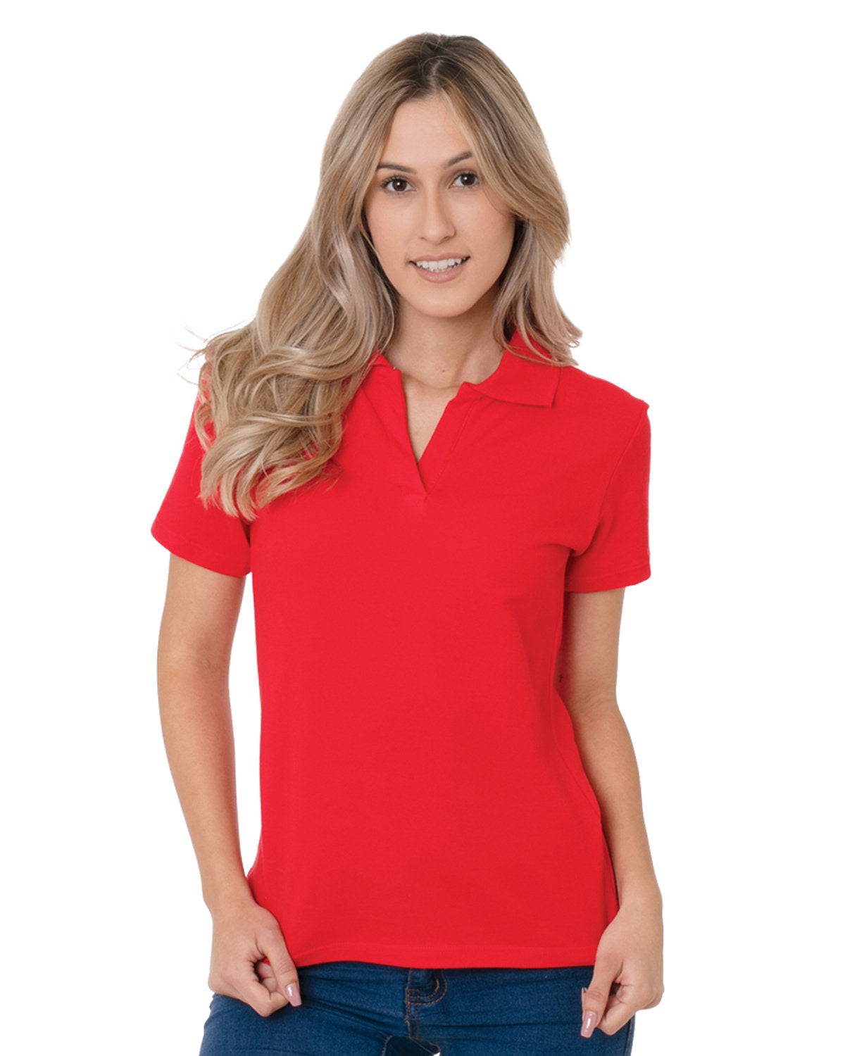 Bayside Ladies' USA Made Johnny Collar Polo BA1050