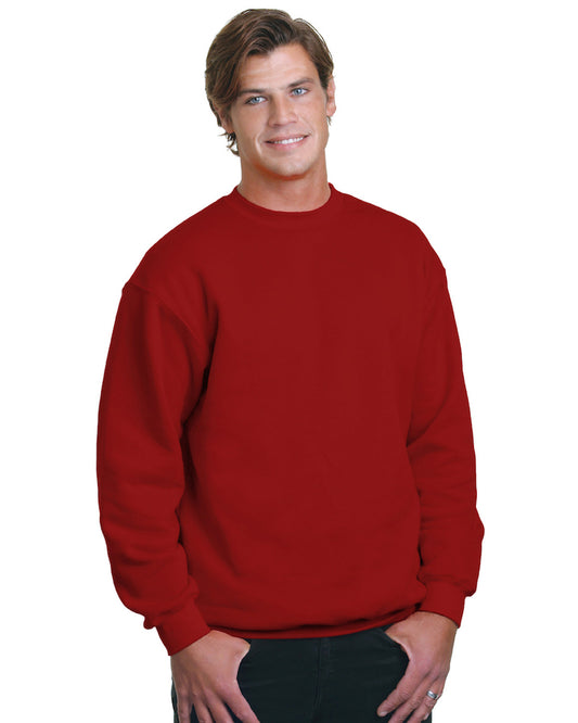 Bayside Adult USA Made Heavyweight Crewneck Sweatshirt BA1102 CARDINAL