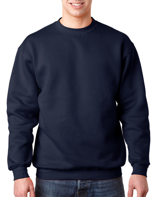 Bayside Adult USA Made Heavyweight Crewneck Sweatshirt BA1102 NAVY