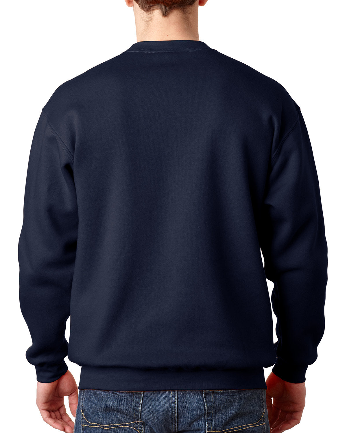 Bayside Adult USA Made Heavyweight Crewneck Sweatshirt BA1102 NAVY