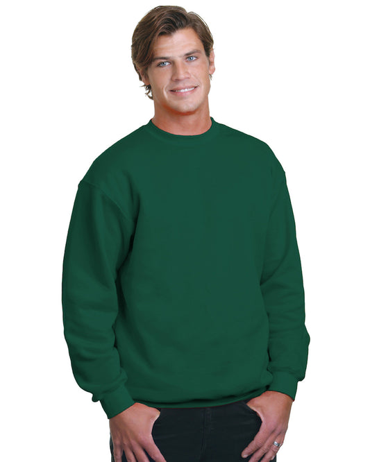 Bayside Adult USA Made Heavyweight Crewneck Sweatshirt BA1102 HUNTER GREEN