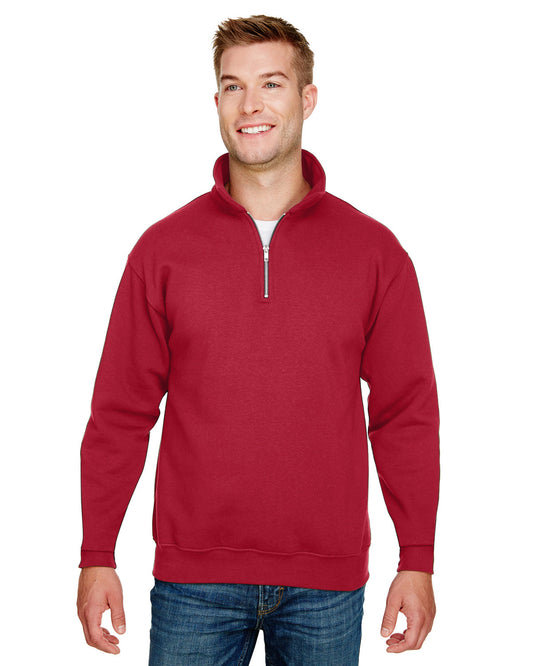 Bayside Unisex USA Made Quarter-Zip Pullover Sweatshirt BA920