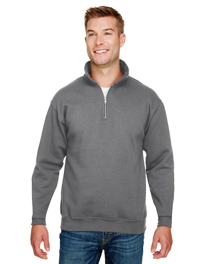 Bayside Unisex USA Made Quarter-Zip Pullover Sweatshirt BA920