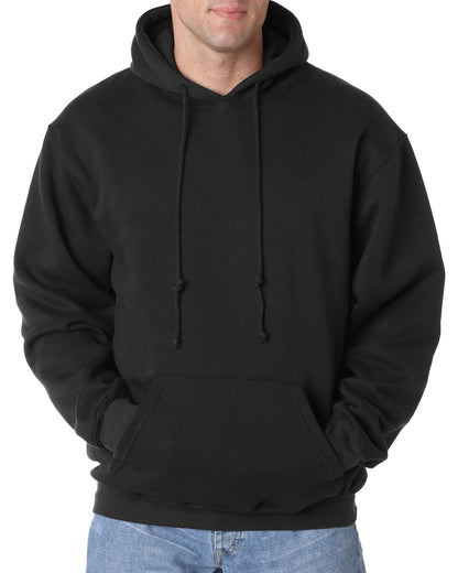 Bayside Adult USA Made Pullover Heavyweight Hooded Sweatshirt BA960 BLACK