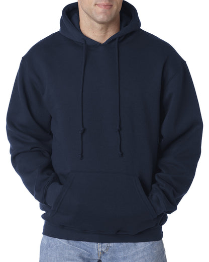 Bayside Adult USA Made Pullover Heavyweight Hooded Sweatshirt BA960 NAVY