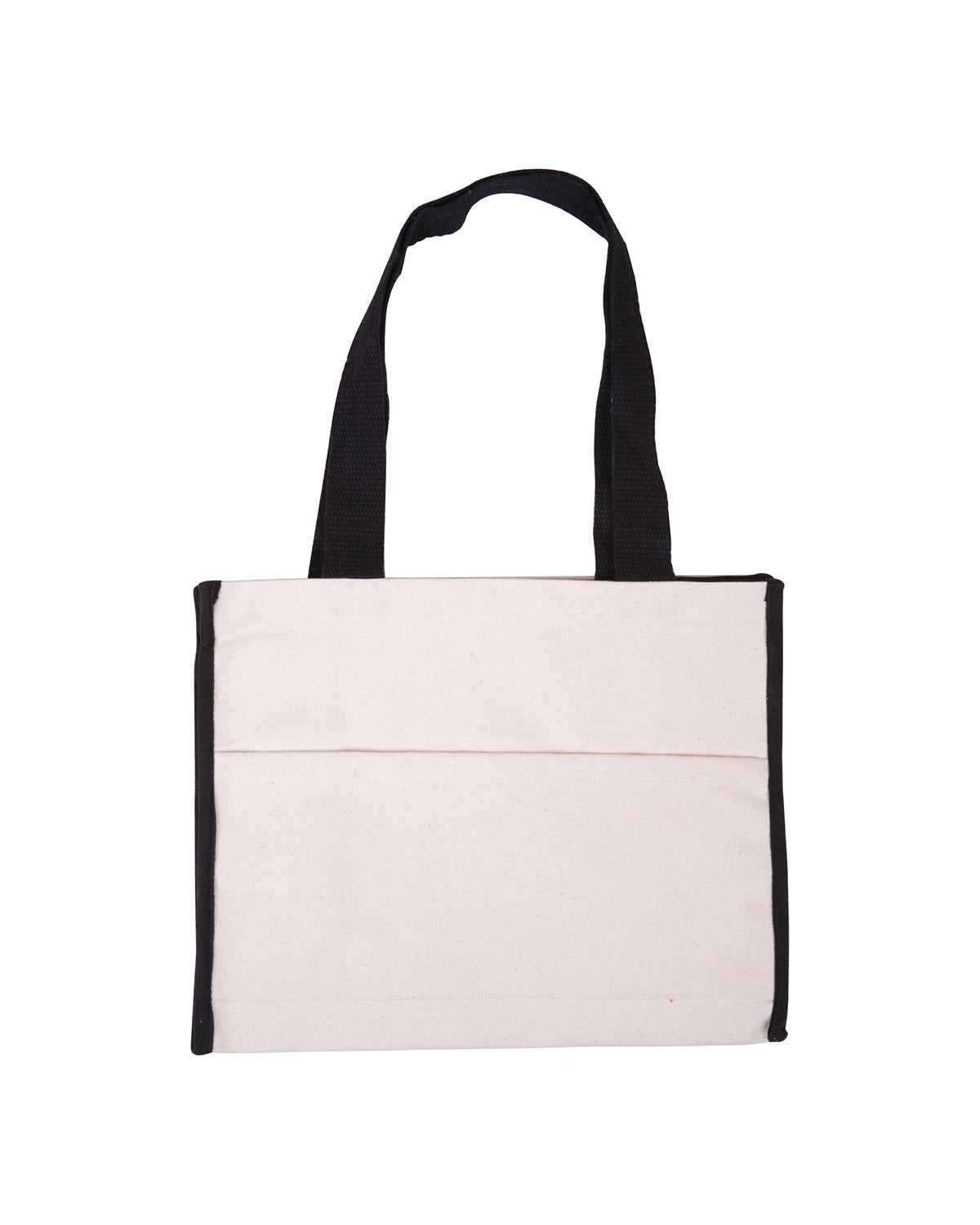 Prime Line Cotton Gusset Accent Box Tote Bag BG410