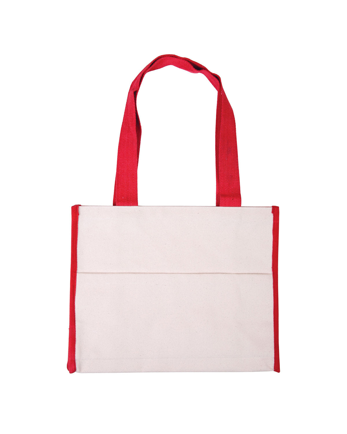 Prime Line Cotton Gusset Accent Box Tote Bag BG410