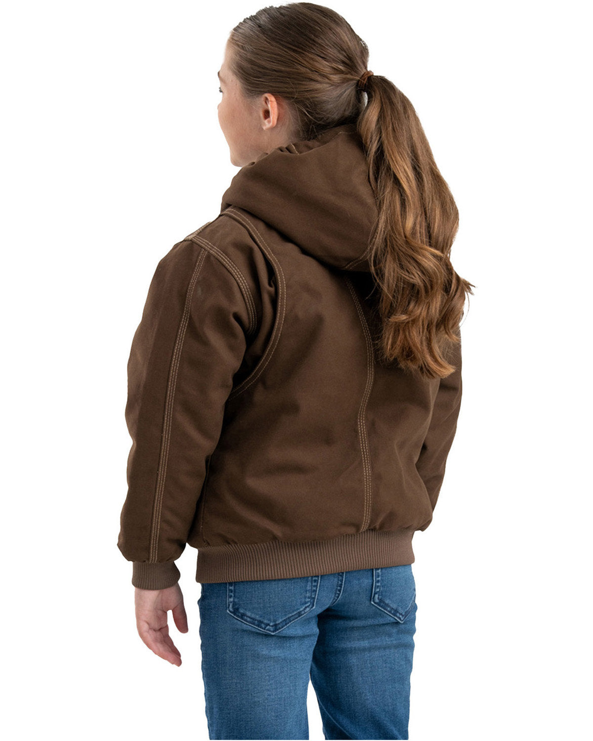 Berne Youth Highland Softstone Duck Hooded Jacket BHJ61