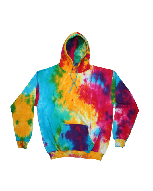 Tie-Dye Youth Pullover Hooded Sweatshirt CD877Y MULIT RAINBOW