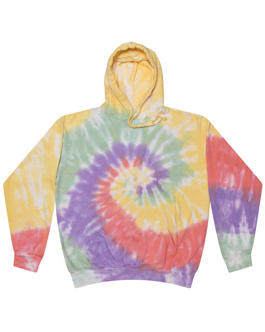 Tie-Dye Youth Pullover Hooded Sweatshirt CD877Y ZEN RAINBOW