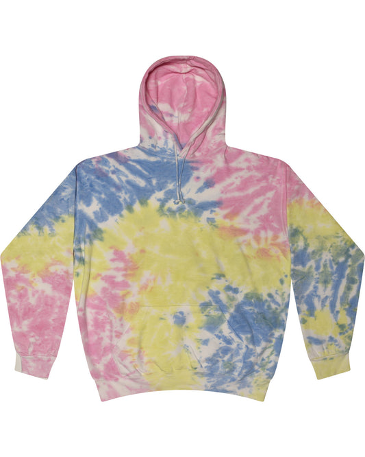 Tie-Dye Youth Pullover Hooded Sweatshirt CD877Y SHERBET