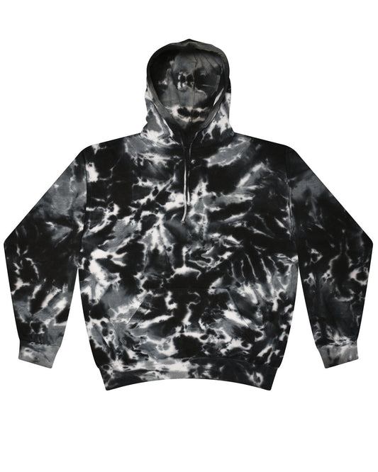 Tie-Dye Youth Pullover Hooded Sweatshirt CD877Y MULTI BLACK