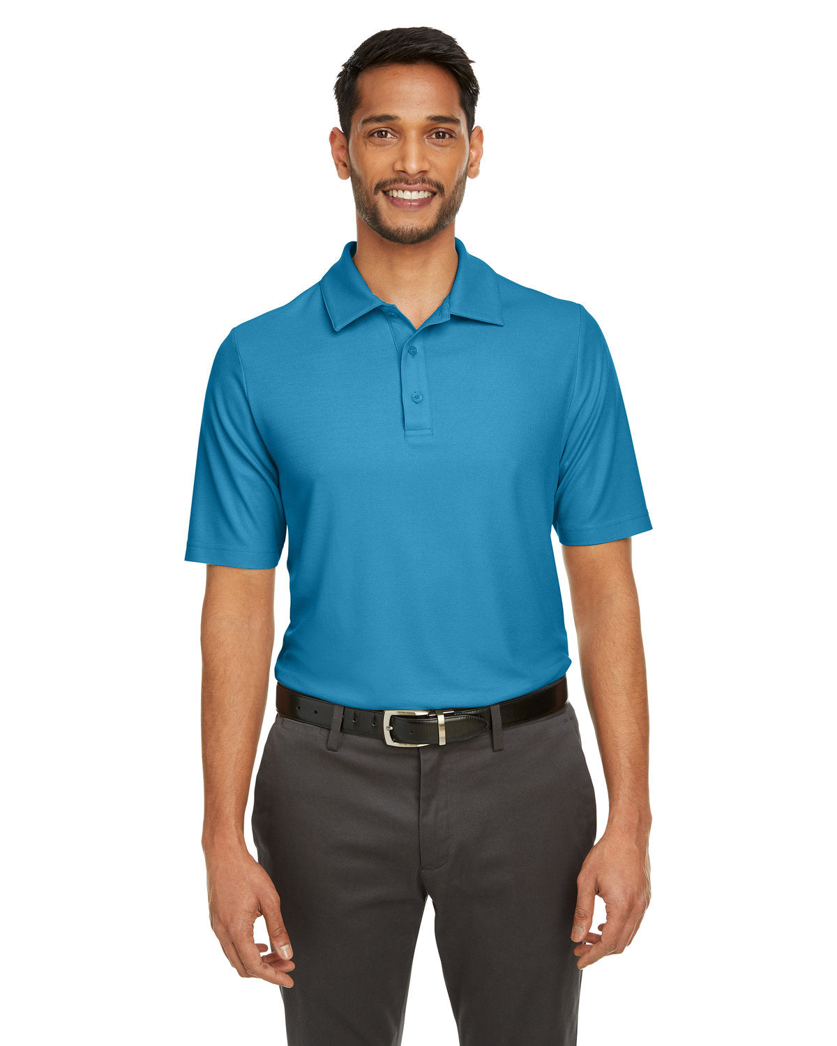 CORE365 Men's Fusion ChromaSoft™ Pique Polo CE112 ELECTRIC BLUE