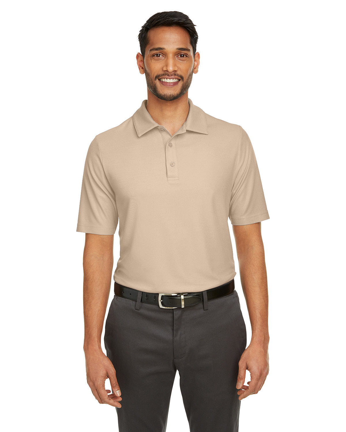 CORE365 Men's Fusion ChromaSoft™ Pique Polo CE112 STONE