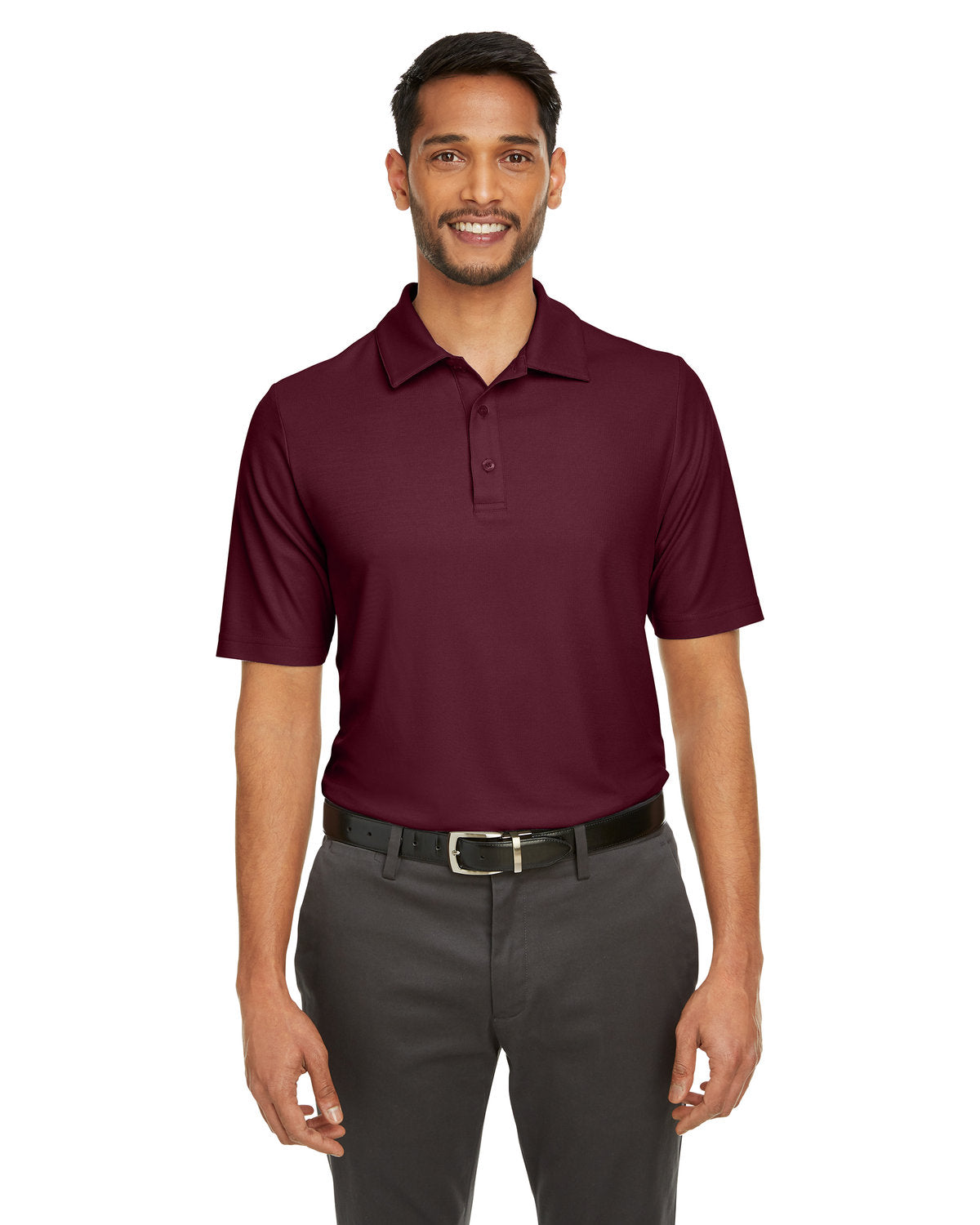 CORE365 Men's Fusion ChromaSoft™ Pique Polo CE112 BURGUNDY