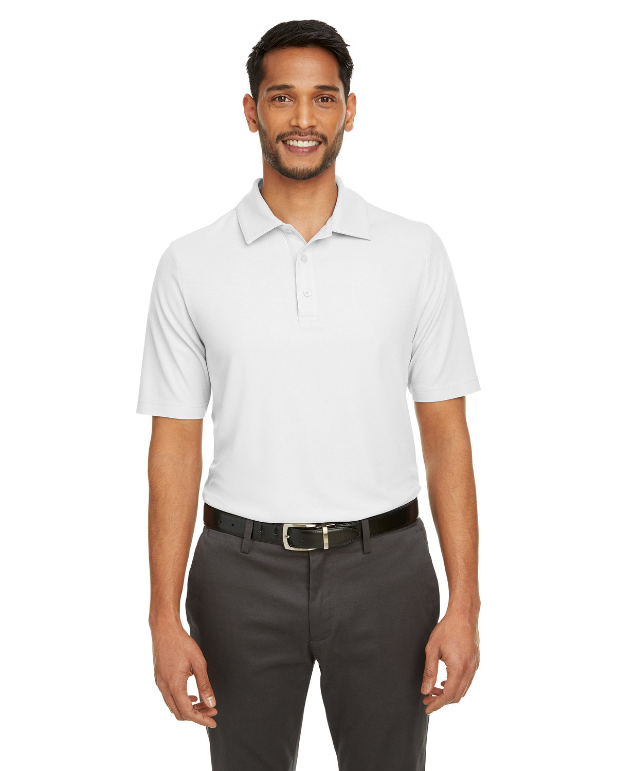 CORE365 Men's Fusion ChromaSoft™ Pique Polo CE112 WHITE