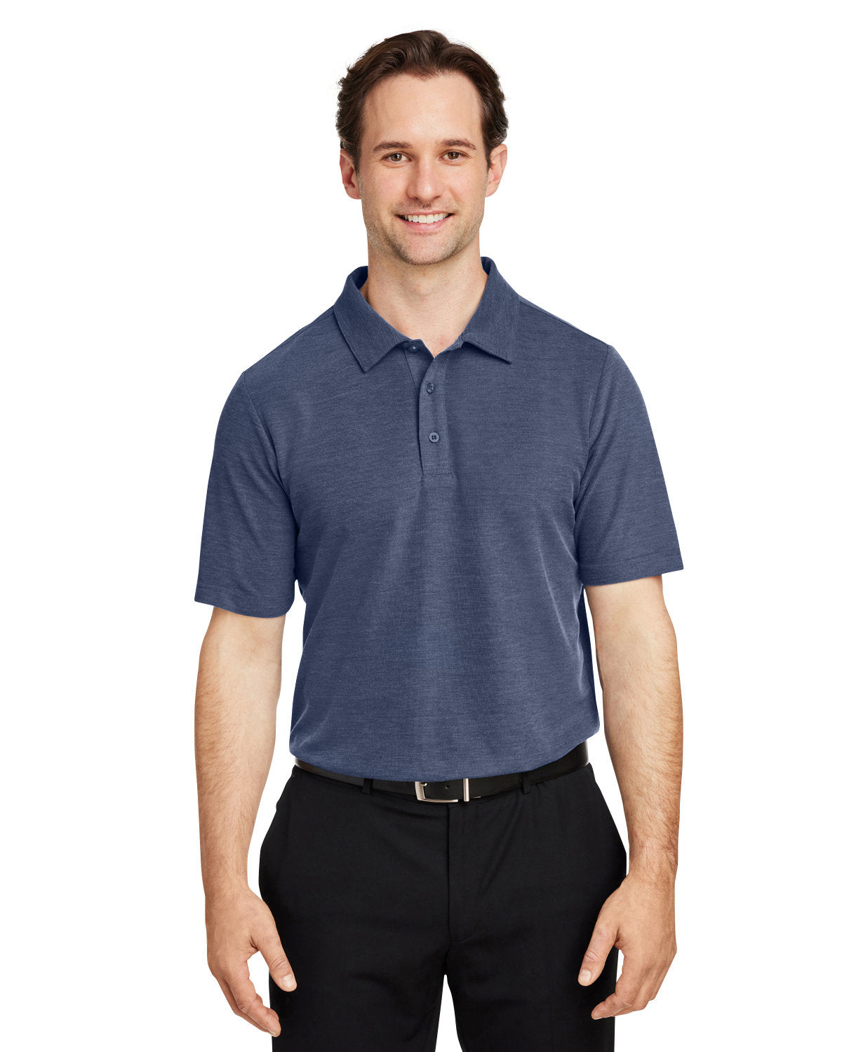 CORE365 Men's Fusion ChromaSoft™ Pique Polo CE112 CLASSIC NAVY HTH