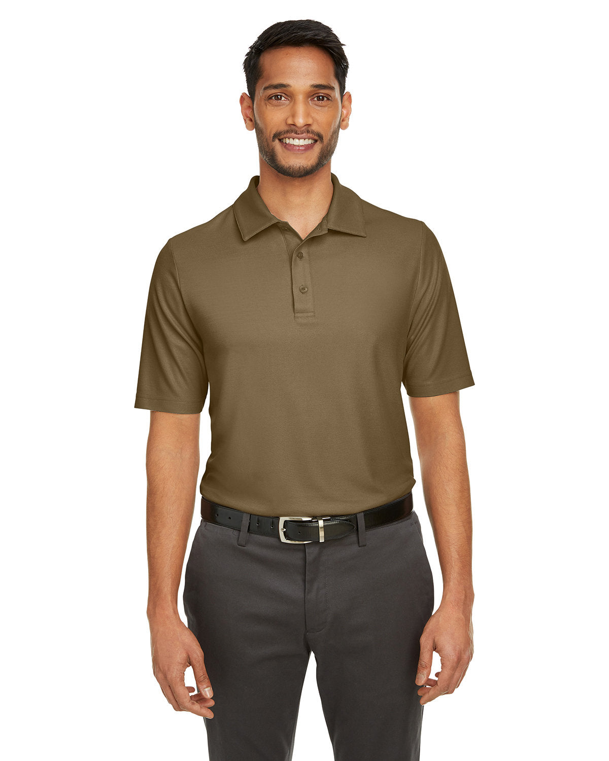 CORE365 Men's Fusion ChromaSoft™ Pique Polo CE112 COYOTE BROWN