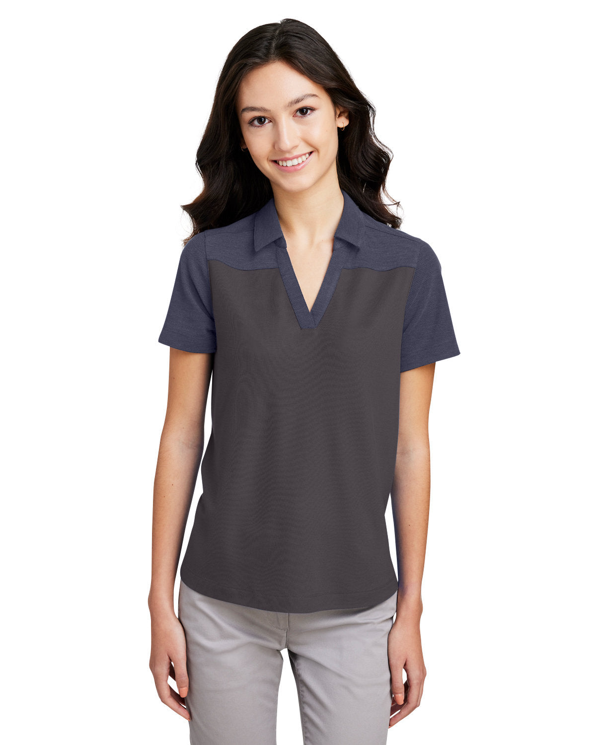 CORE365 Ladies' Fusion ChromaSoft Colorblock Polo CE112CW