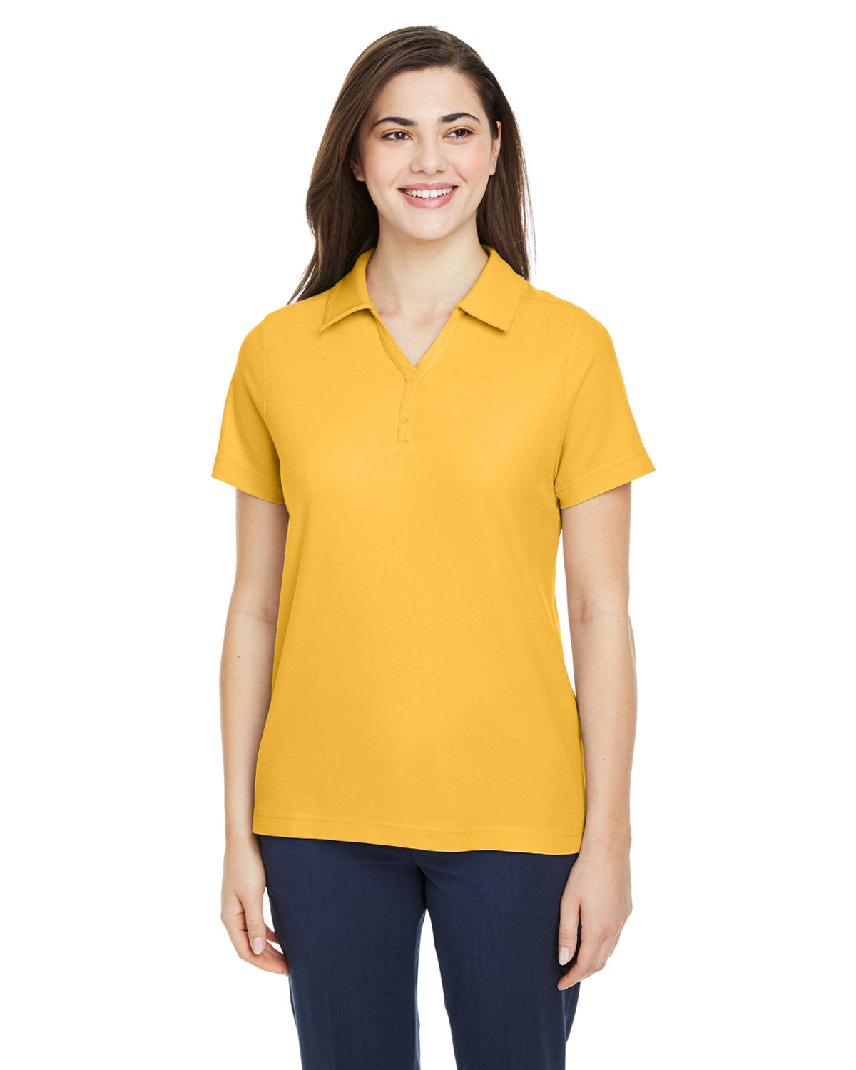 CORE365 Ladies' Fusion ChromaSoft™ Pique Polo CE112W CAMPUS GOLD