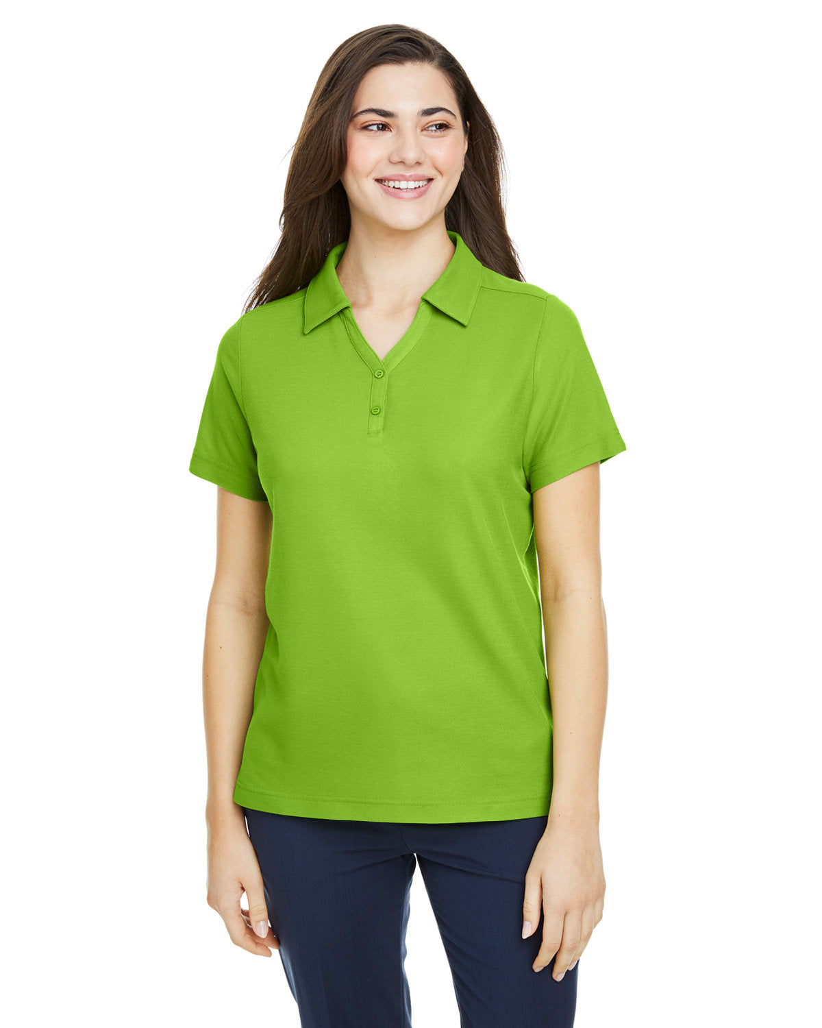 CORE365 Ladies' Fusion ChromaSoft™ Pique Polo CE112W ACID GREEN