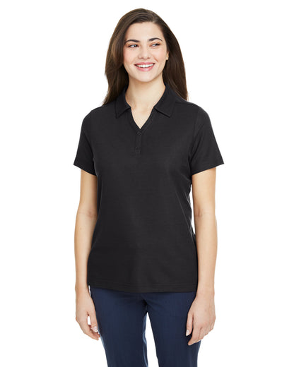 CORE365 Ladies' Fusion ChromaSoft™ Pique Polo CE112W BLACK