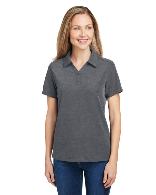 CORE365 Ladies' Fusion ChromaSoft™ Pique Polo CE112W CARBON HEATHER