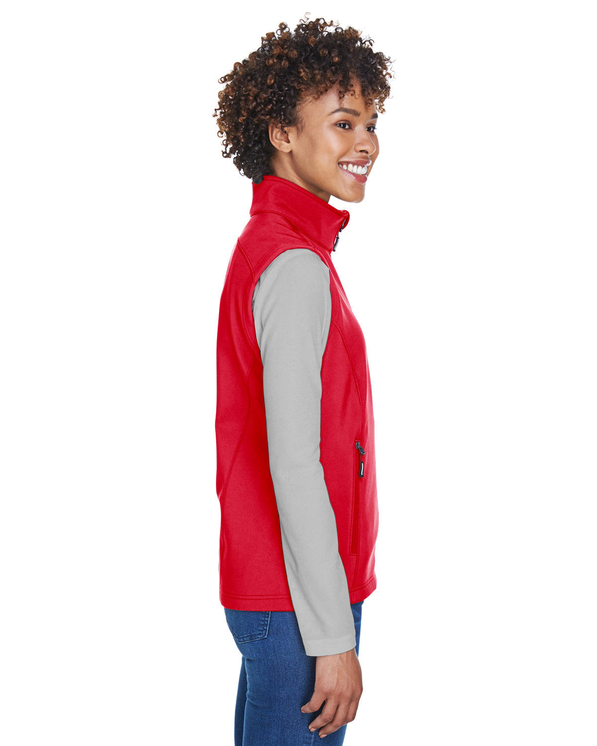 CORE365 Ladies' Cruise Two-Layer Fleece Bonded Soft Shell Vest CE701W