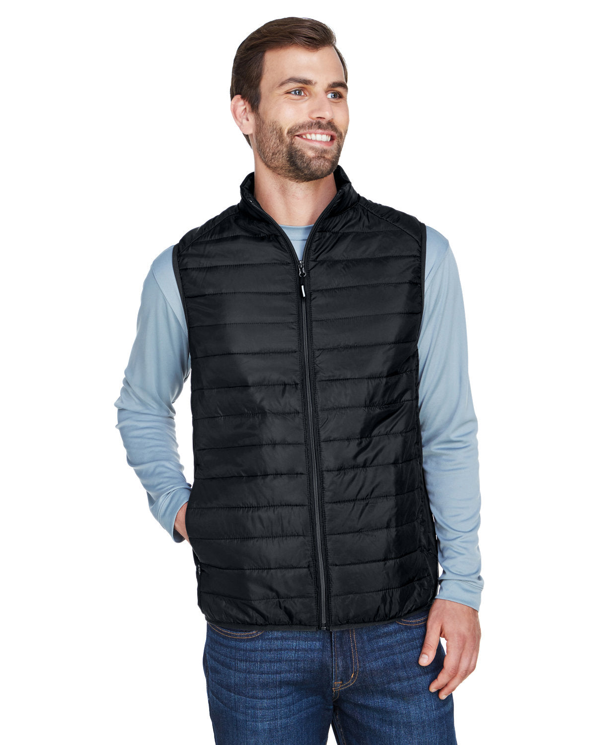 CORE365 Men's Prevail Packable Puffer Vest CE702